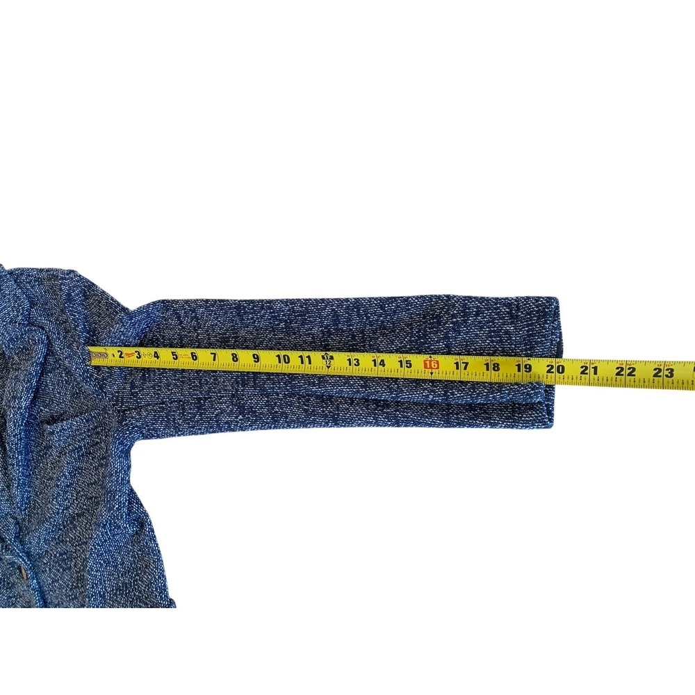 Faherty Women's Inlet Knit Blazer Navy Blue Melange M Soft Jacket Coastal - Picture 7 of 9